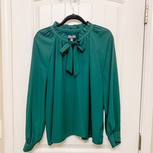 The Limited Forest Green Blouse